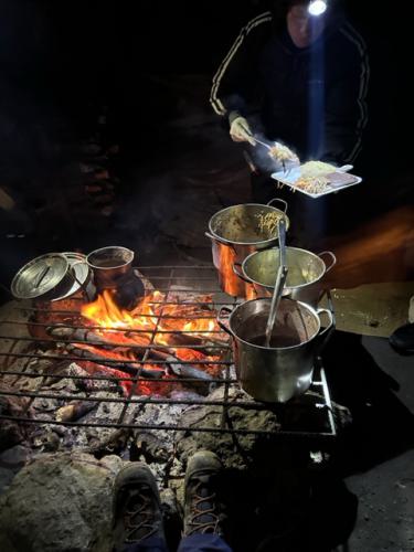 Abendessen im Basecamp