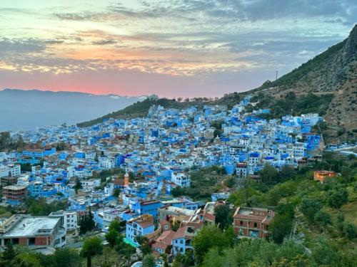 Abendlicher Blick auf Chefchaouen 